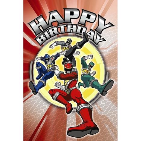 Happy Birthday Power Rangers Birthday Card £2.49